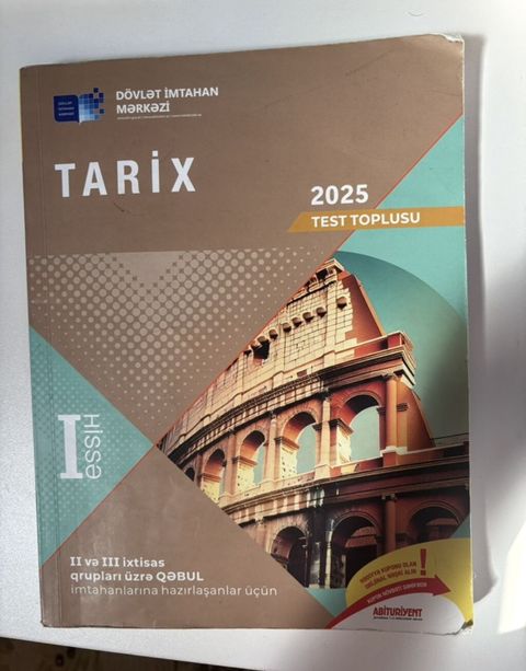 Məhsul: “Tarix – 2025 Test Toplusu”, I hissə İçində yazı və ya — Digah