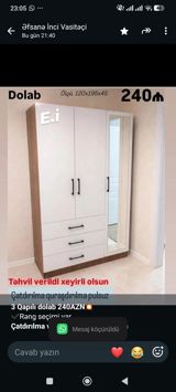 *3 Qapılı dolab 240AZN Rəng seçimi var *Çatdırılma və — Goods