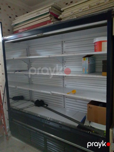 Mağaza üçün açıq tip vitrin soyuducu - Tip: Önü açıq, çoxrafalı