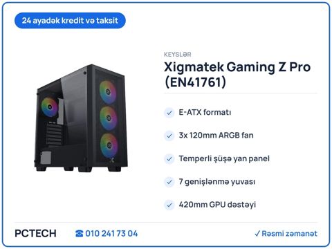 Xigmatek Gaming Z Pro (EN41761) — Bakı
