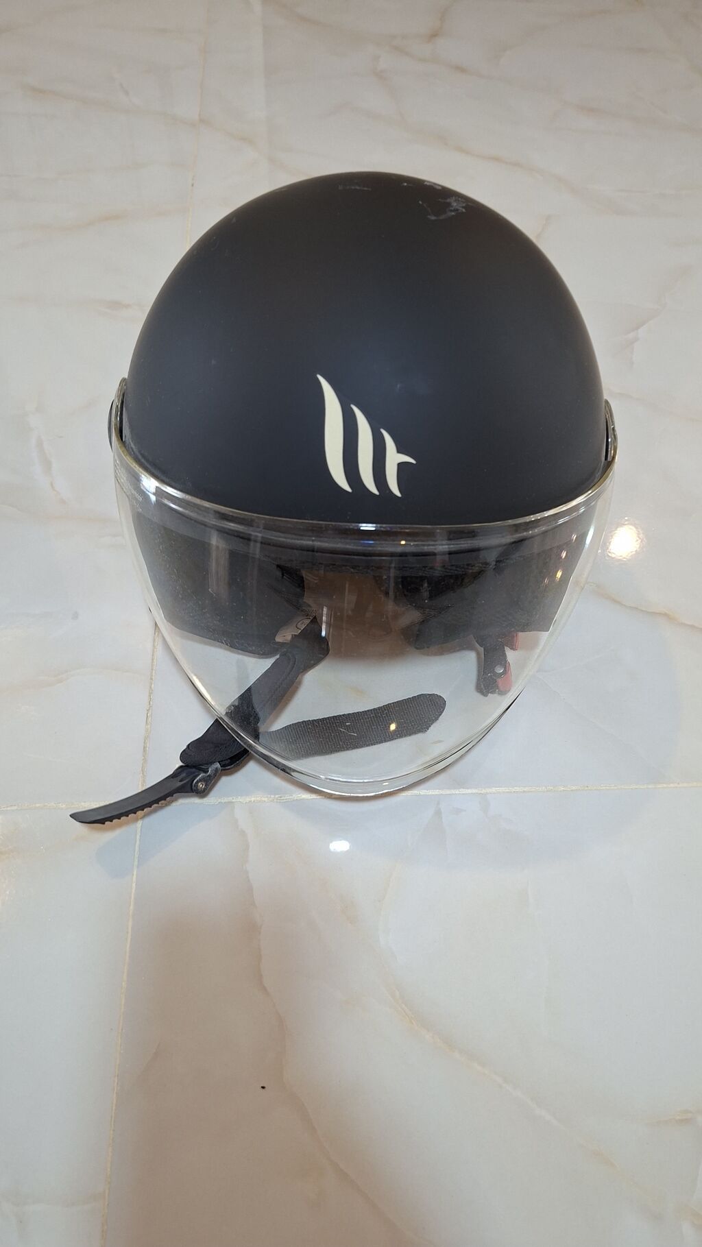 MT Helmets Street açıq tip motosiklet kaskı - Rəng: mat qara, qızılı — Avto, Bakı (3)