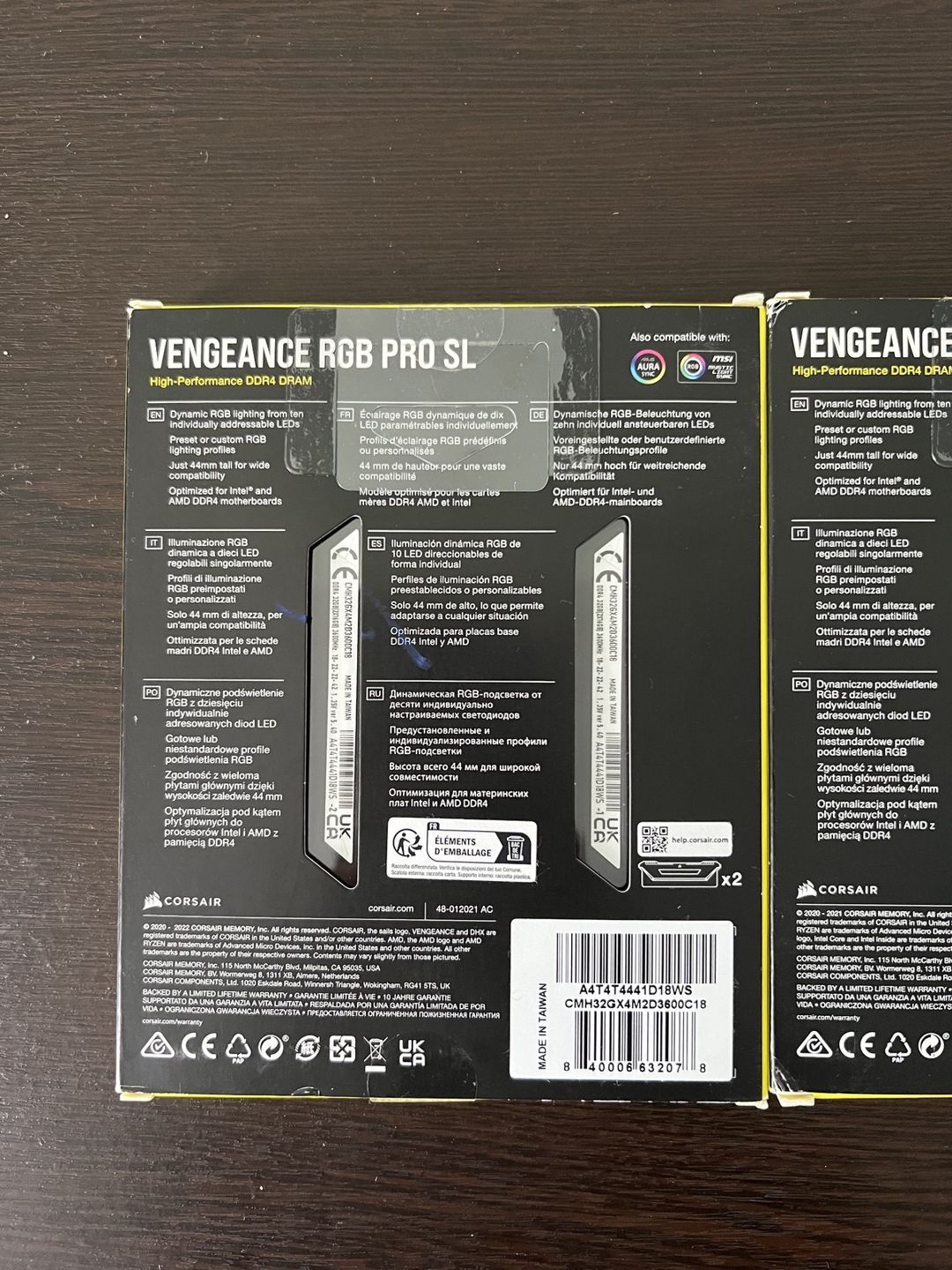 Corsair Vengeance RGB Pro SL DDR4 32GB (2x16GB) 3600MHz СL18 — Elektronika, Bakı (3)