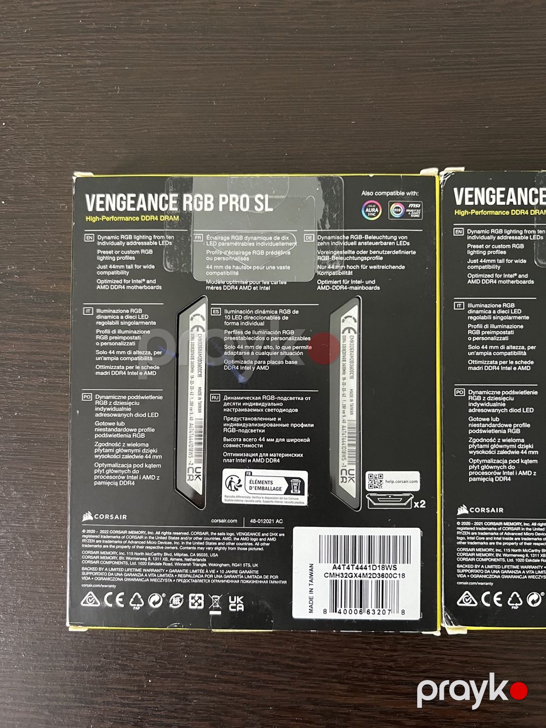 Corsair Vengeance RGB Pro SL DDR4 32GB (2x16GB) 3600MHz СL18 — Elektronika, Bakı (3)