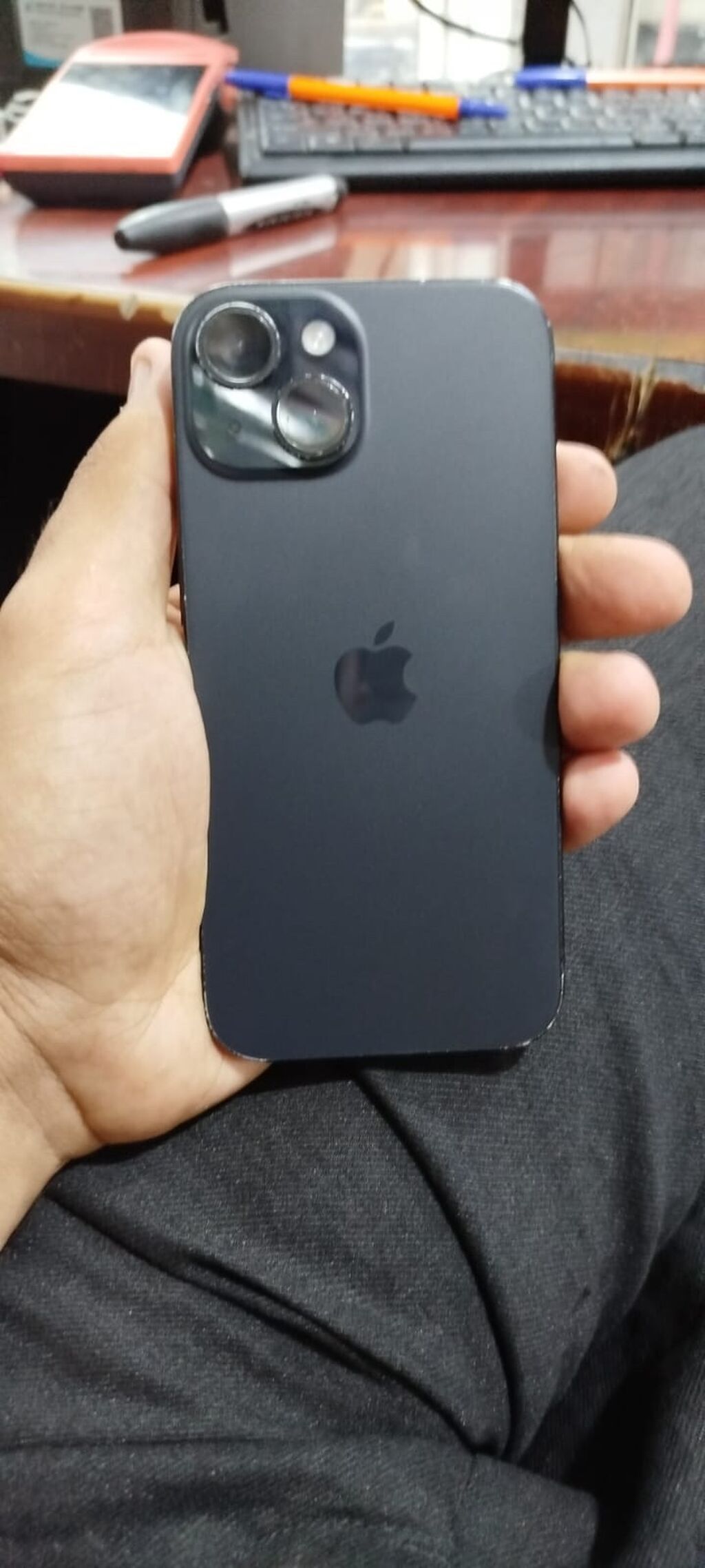 IPhone 15, 128 GB, Black Titanium, Zəmanət, Barmaq izi, Face ID — Apple iPhone, Göytəpə (5)