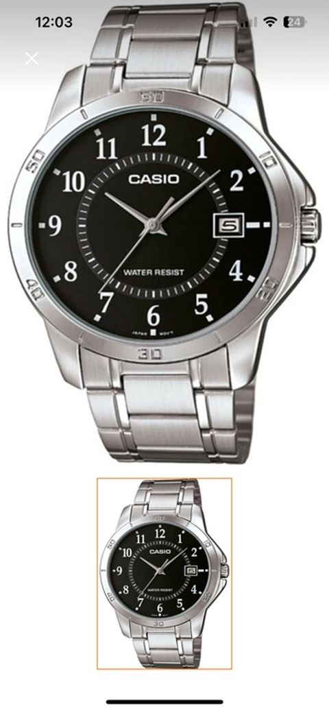 Casio MTP-V004D-1BUDF kişi qol saatı - Korpus və qolbaq: paslanmayan — Şəki