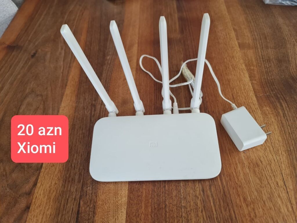 Xiaomi Wi‑Fi router - 4 ədəd xarici antena – stabil siqnal və geniş — Elektronika, Bakı