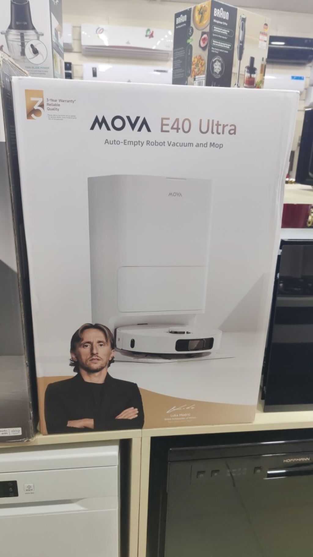 Mova E40 Ultra – Öz-özünə tozqabı boşaldan robot tozsoran və yuyucu — Elektronika, Bakı