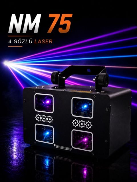 4GÖZLÜ RGB Lazer Səhnə İşığı Toy, tədbir, restoran, klub, DJ və — Bakı