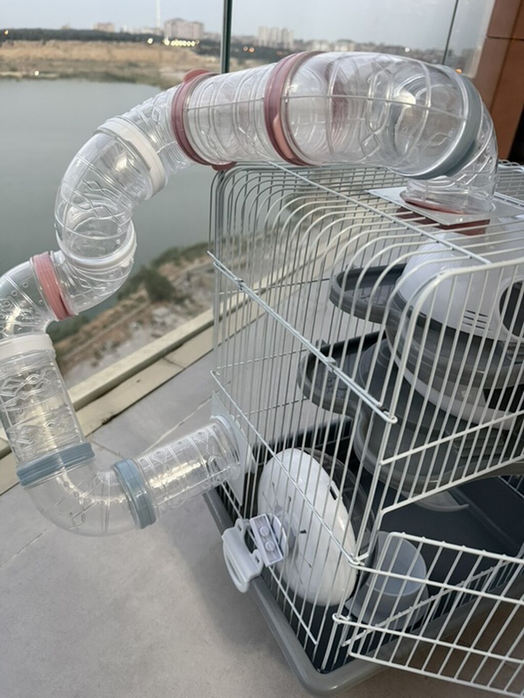Hamster üçün çoxmərtəbəli qəfəs və aksesuar dəsti hamisi bir yerde — Qəfəslər, Bakı (4)