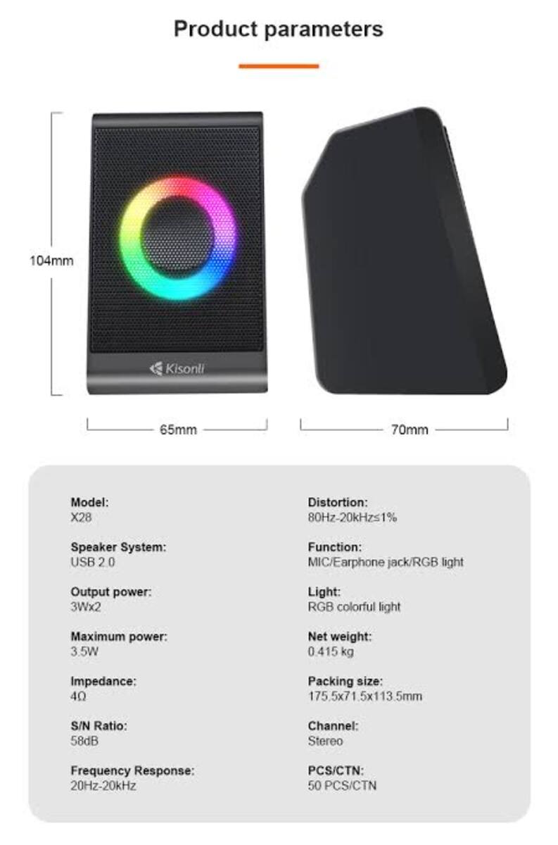 Kisonli X28 BT+ Aux + USB Triple Mode Speaker — Elektronika, Bakı (5)
