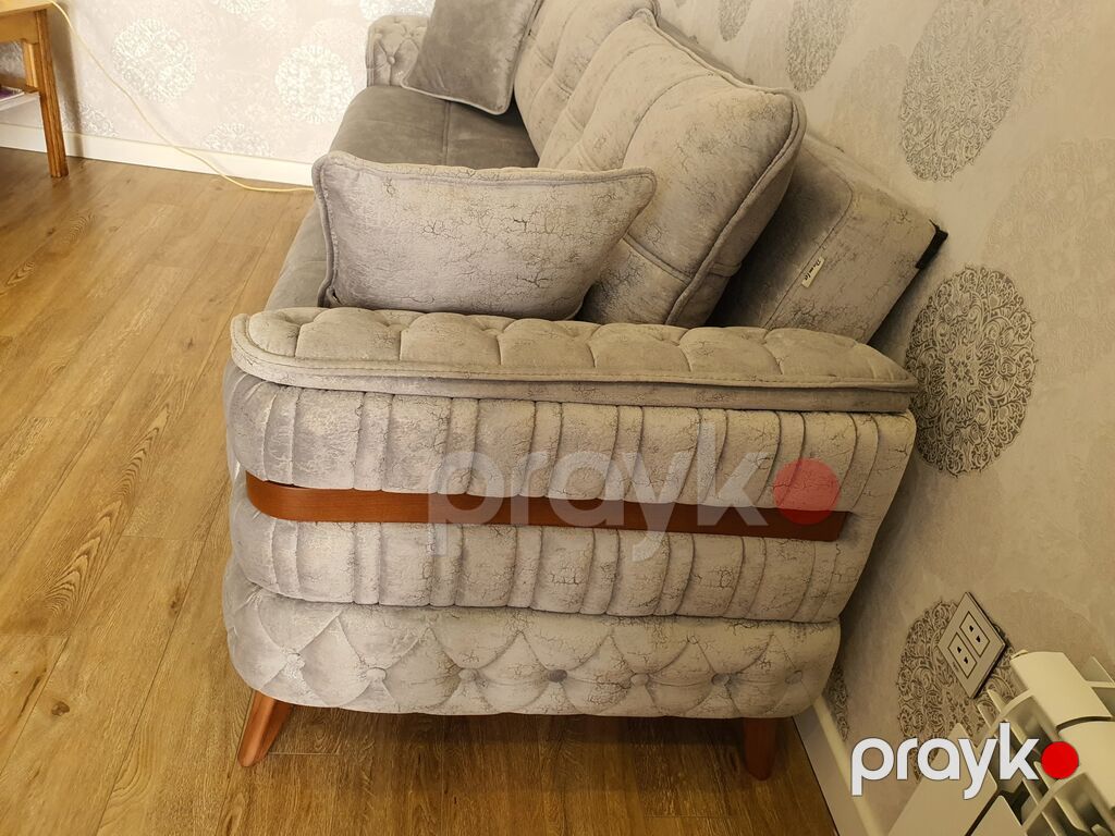 Açılıb-yığılan 3 nəfərlik divan satılır. Divan açıldıqda geniş yatacaq — Mebel, Bakı (3)