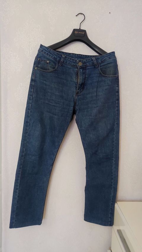 Zıllı Jeans kişi cins şalvarı - Rəng: tünd mavi (yüngül yuyulma — Bakı