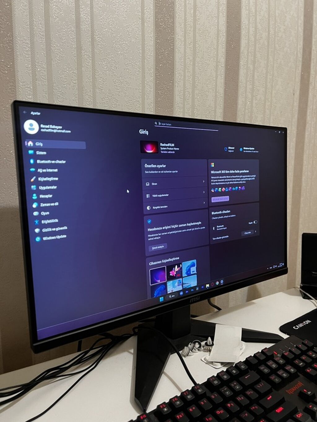 MSİ 300 hz 0.5 ms Gaming monitor - Ekran: 25", FHD 1920×1080 - Panel — Elektronika, Bakı (2)