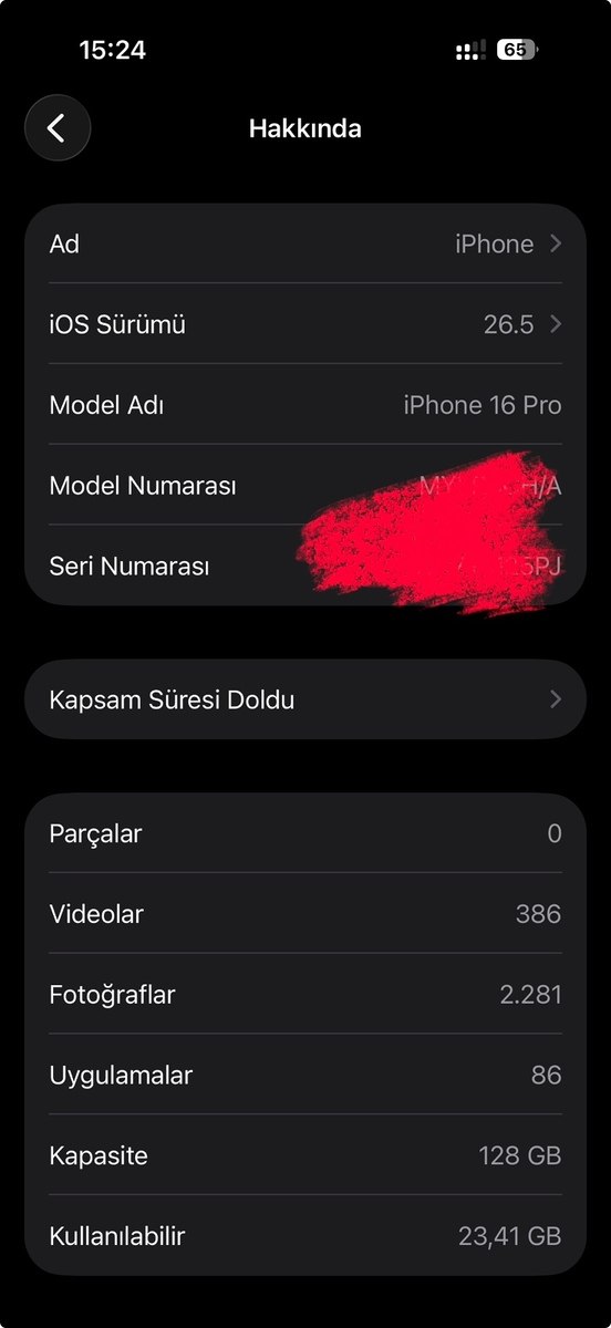 Apple iPhone 16 Pro Natural Titanium 128GB/8GB — Smartfonlar, Bakı (6)