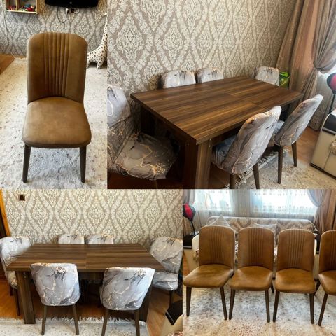 Masa dəsti satılır 350₼. 6 oturcağı var.Ünvan Lökbatan. 1152. Fatimə99 — Mehdiabad