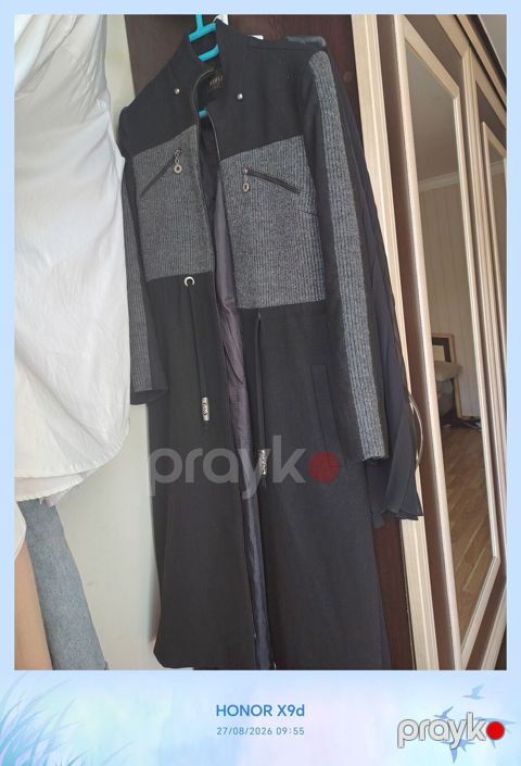 Palto, H&M, M, rəng - Qara