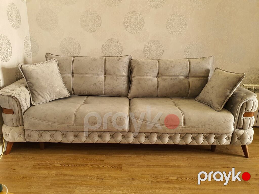 Açılıb-yığılan 3 nəfərlik divan satılır. Divan açıldıqda geniş yatacaq — Mebel, Bakı (2)
