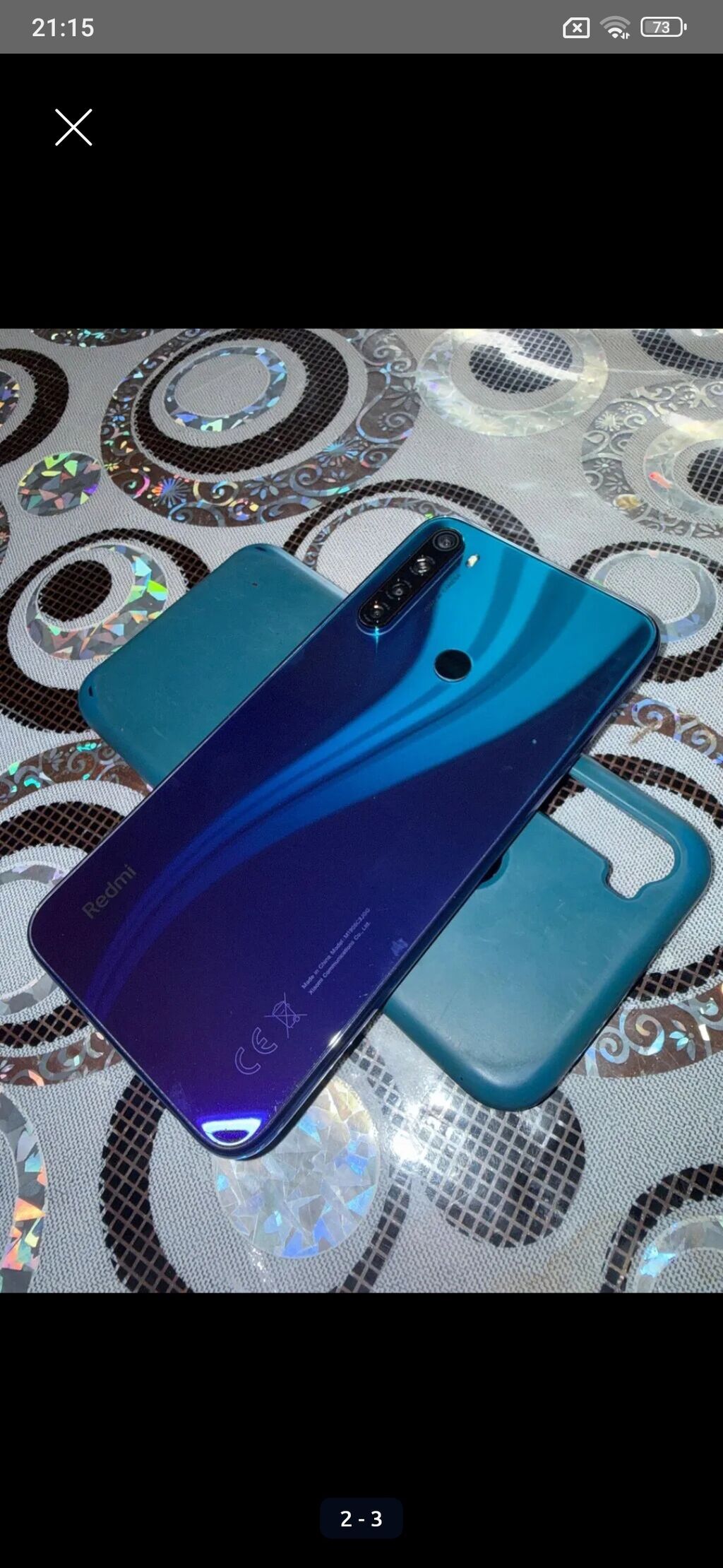 Redmi Note 8, 64 GB, rəng - Mavi, Barmaq izi — Elektronika, Lənkəran (2)