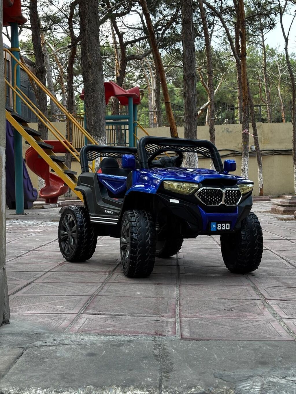 Uşaqlar üçün elektrikli mini avtomobil – off-road üslubunda dizaynlı — Mallar, Bakı (5)