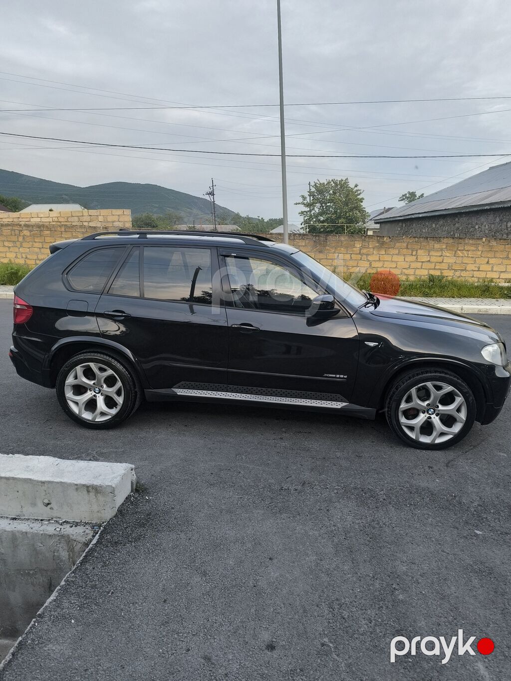 BMW X5 (E70) – qara rəngli, tam ölçülü premium SUV 3 mator dizel M57 — Avto, Şəki (3)