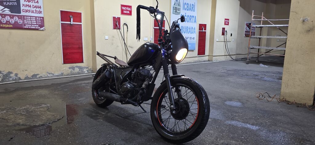Yamaha SR250 mator deyisib 150cc zontes matoru qoyulub — Motosikletlər, Gəncə (6)
