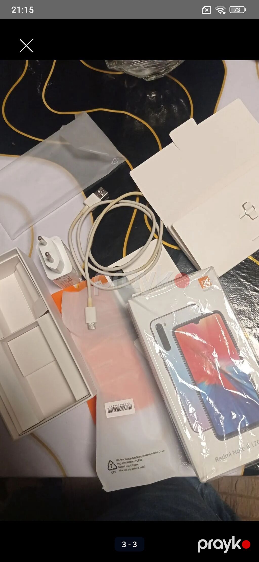 Redmi Note 8, 64 GB, rəng - Mavi, Barmaq izi — Elektronika, Lənkəran (3)