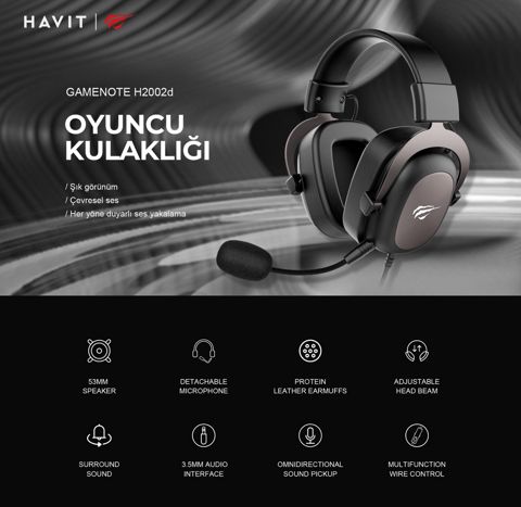 Oyun qulaqlığı Havit Gamenote H2002d — Bakı