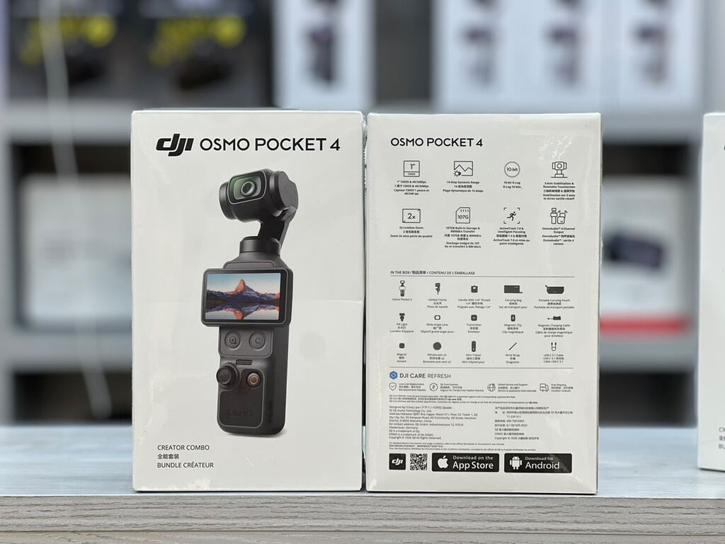 DJI Osmo Pocket 4 – Creator/Vlog Combo Kompakt, cib ölçülü — Elektronika, Bakı (2)