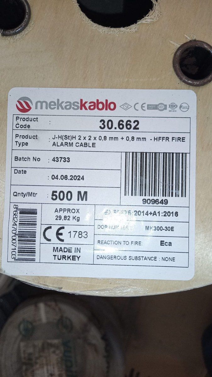Mekas yanğın kabeli 2x2x0.8mmx0.4mm J-Y(St)Y — Elektronika, Bakı (2)