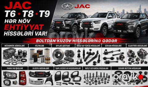 JAC T6, T8, T9 ehtiyat hissələri
