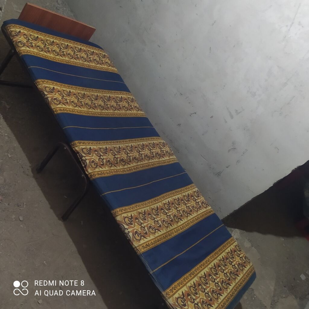 Portativ çarpayı – açılıb-yığılan model - Metal karkas: möhkəm, sabit — Mebel, Pirəkəşkül (2)