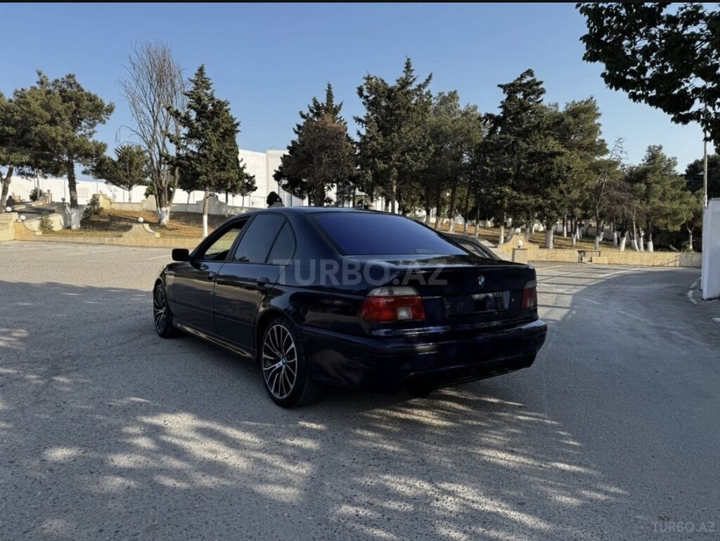 BMW 5 Series E39 sedan - Kuzov: sedan, tünd göy rəng - Mühərrik — Avto, Masazır (5)