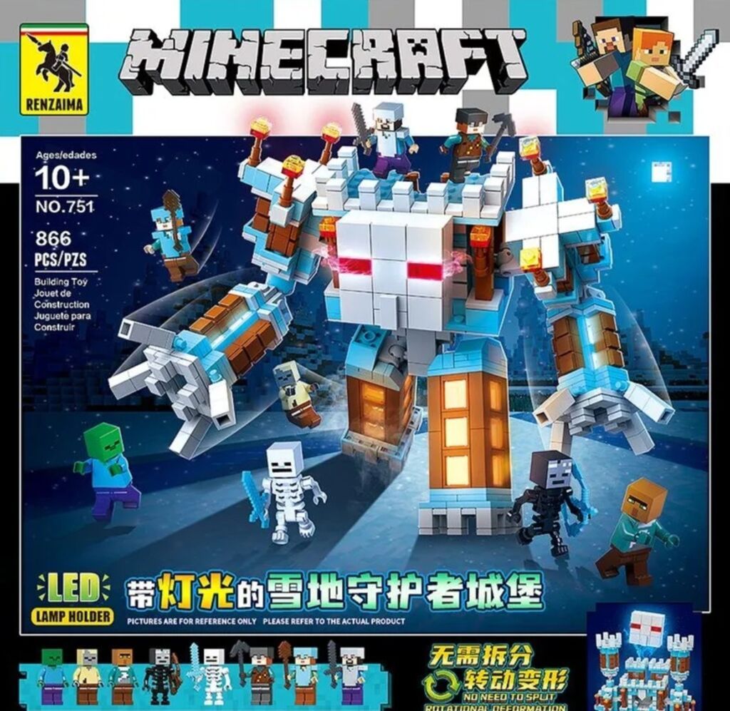 Uşaqlar üçün 866 hissədən ibarət Leqo-kanstruktor Minecraft.Digər — Konstruktorlar, Bakı (2)