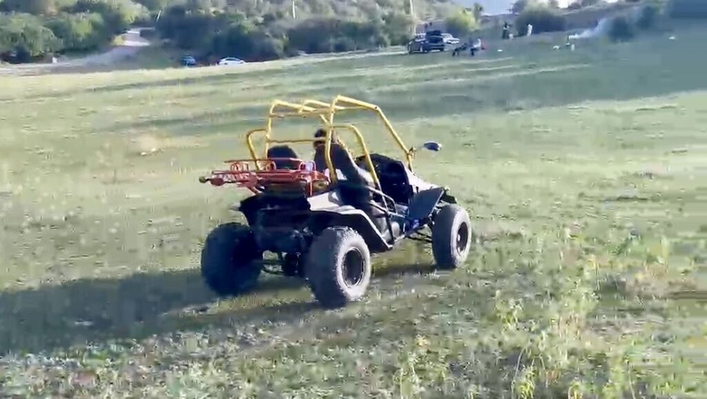 İki nəfərlik off-road buggi - Güclü boru karkaslı şassi, sarı rəngli — Avto, Gəncə (4)