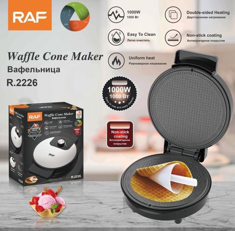 RAF Waffle Cone Maker R.2226 – vafli düyçə və fincan formalı desertlər — Digah