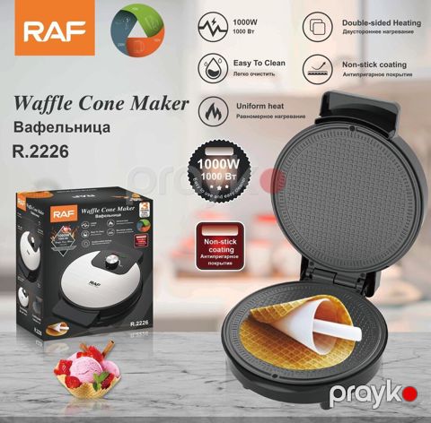 RAF Waffle Cone Maker R.2226 – vafli düyçə və fincan formalı desertlər