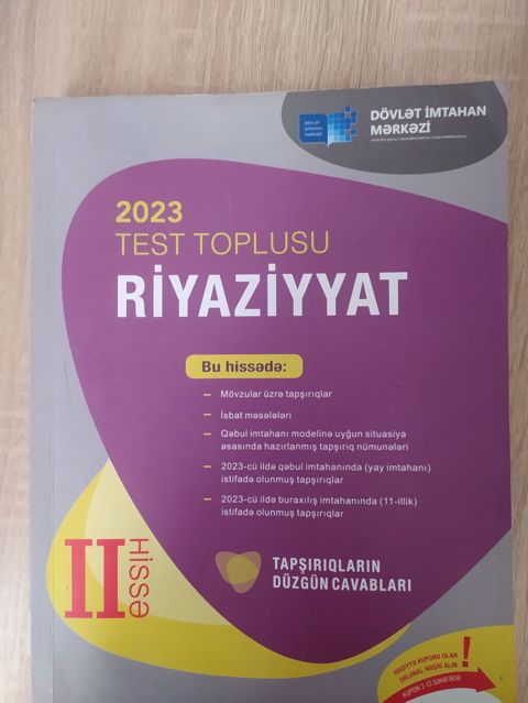 Riyaziyyat 11-ci sinif, 2023 il, Ünvandan götürmə — Xırdalan