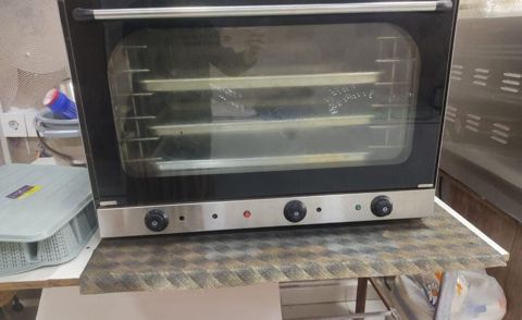 Elektrikli peç – 3 mərtəbəli, şüşə qapılı, paslanmayan polad ön panel — Bakı