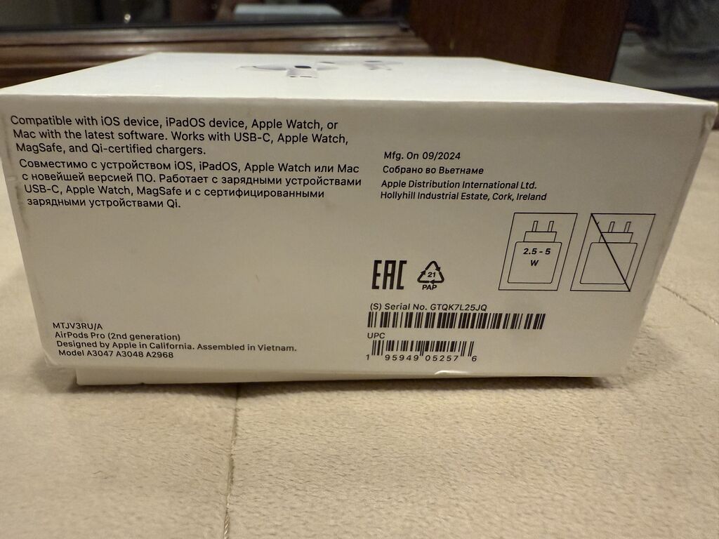 İşlənmiş Simsiz (Bluetooth) Qulaqcıqlar, Apple, rəng - Ağ — Qulaqcıqlar, Bakı (3)