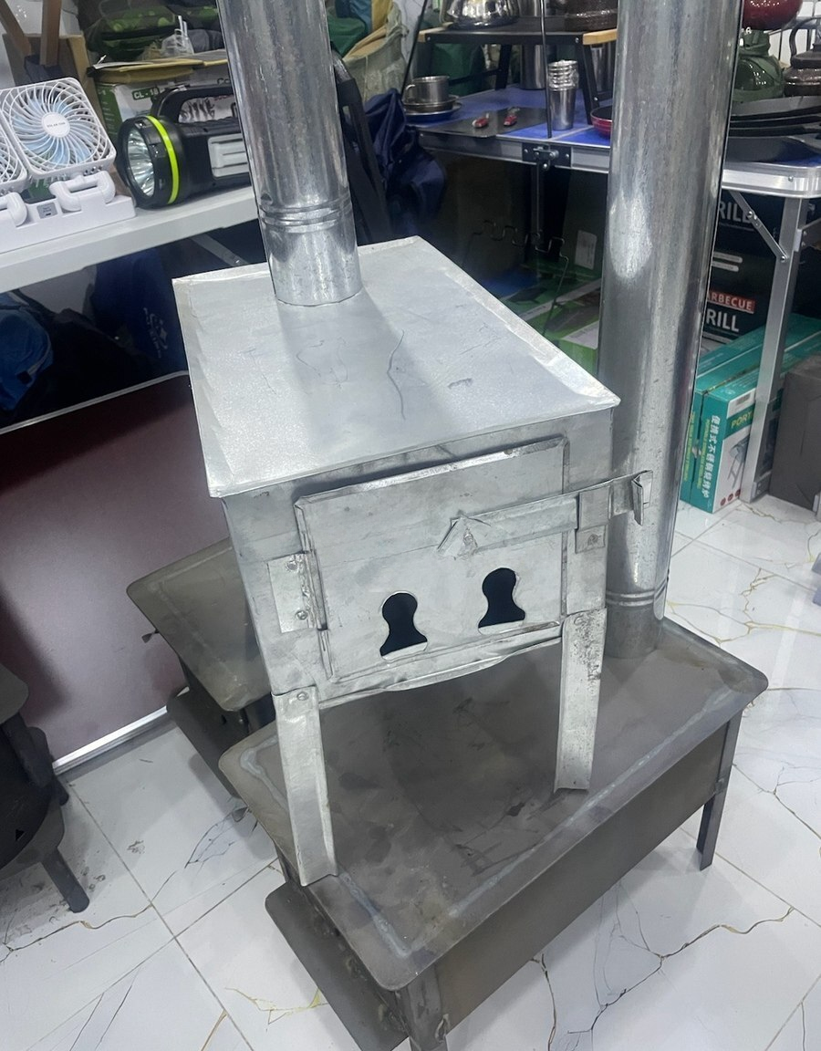 Piknik üçün Portativ Odun Sobası — Bakı