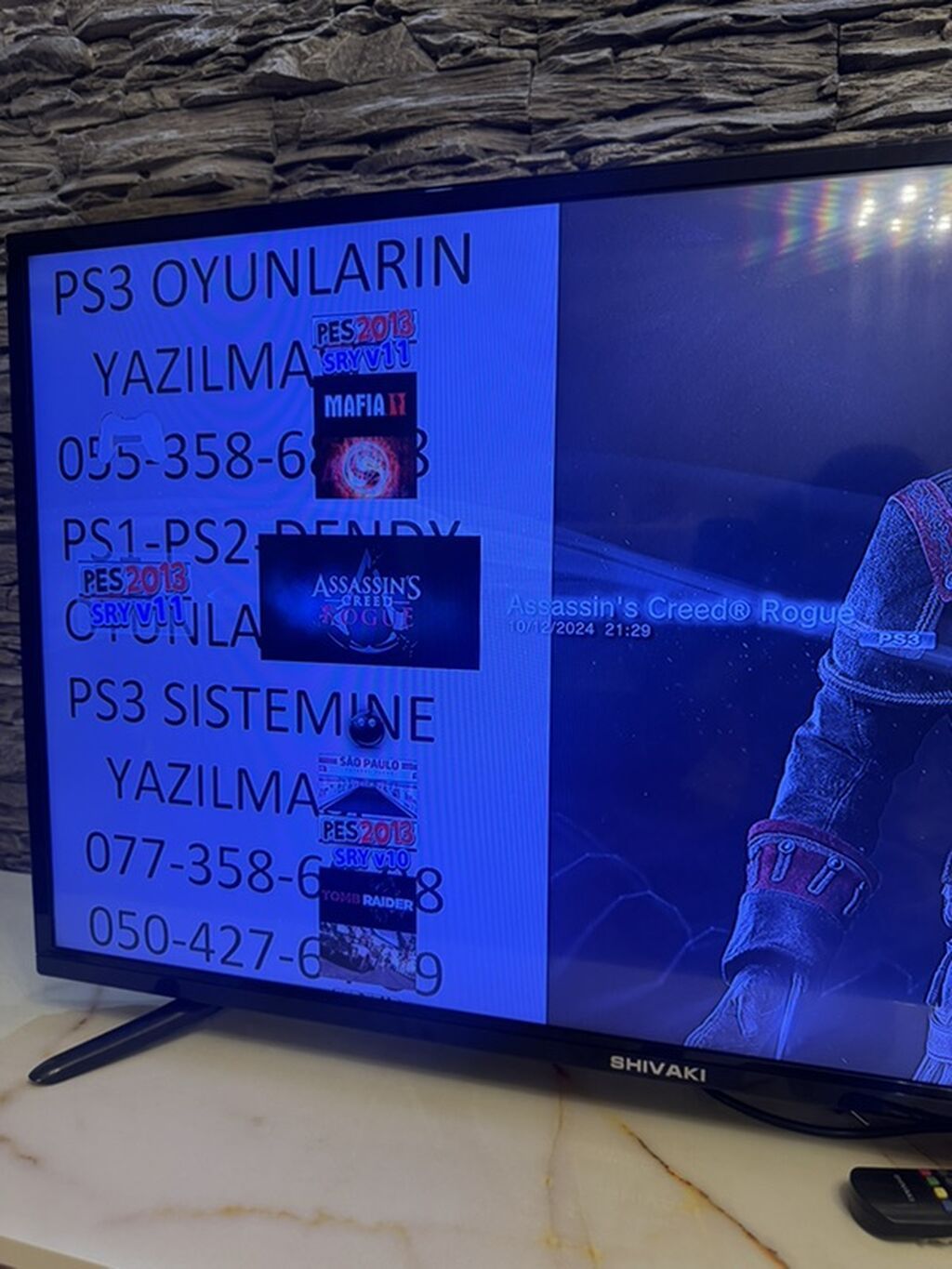 PlayStation 3 super slim 250 gb yaddas 15 oyun var 2 pultla verilir — Elektronika, Bakı (4)