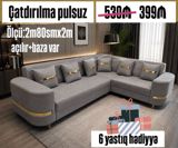 L‑formal dizaynlı L‑şəkilli künc divan - Ölçü: 2 m 80 sm x 2 m — Mallar