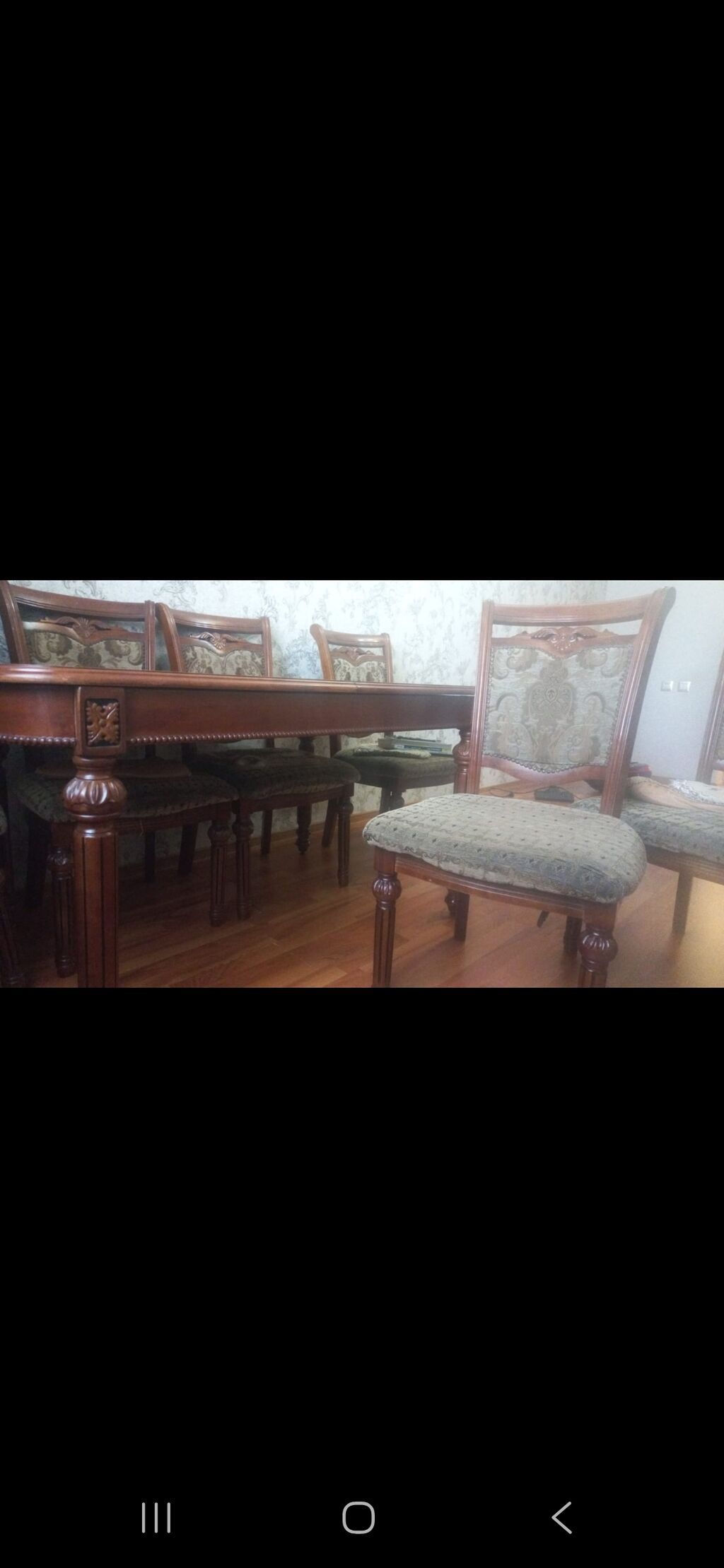 Klassik üslubda yemək otağı dəsti - Material: təbii ağac karkas — Mebel, Sumqayıt (3)