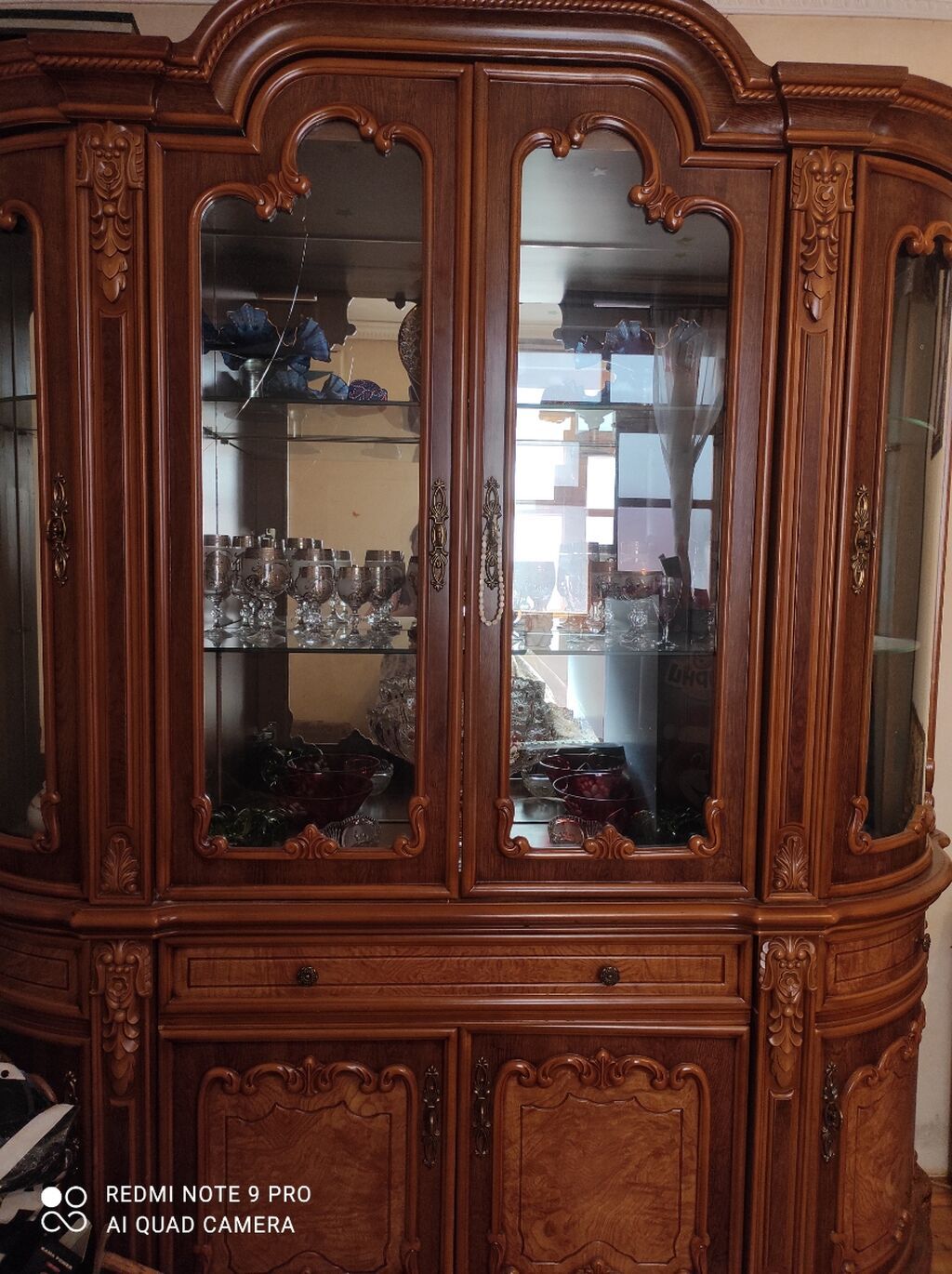 Klassik üslubda massiv ağacdan hazırlanmış qonaq otağı mebel dəsti — Mebel, Bakı (2)