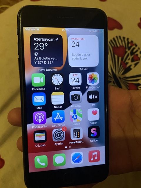 IPhone 7 Plus, 64 GB, Qara, Barmaq izi — Bərdə