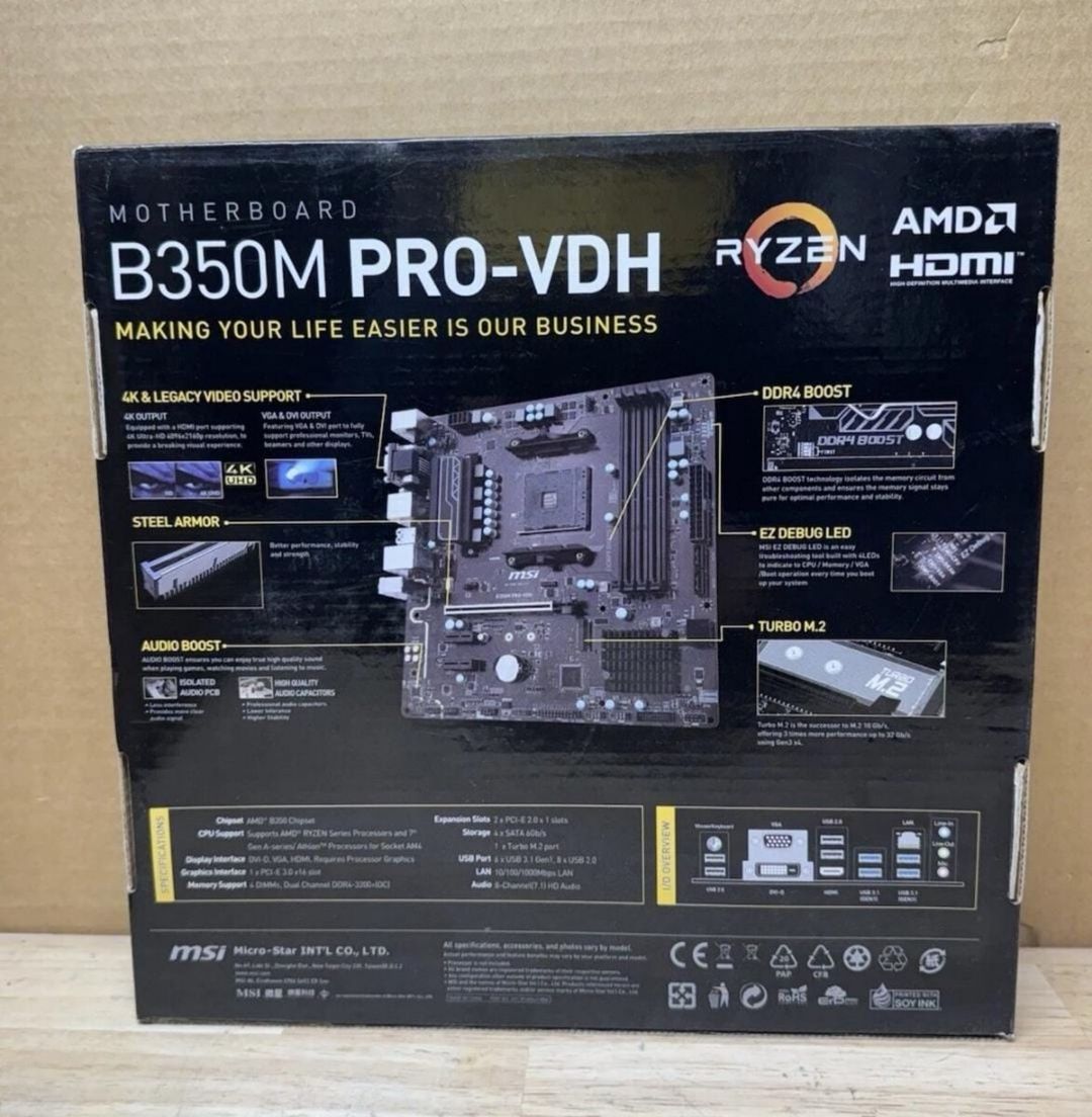 MSI B350 Pro VDH ana plata — Elektronika, Bakı