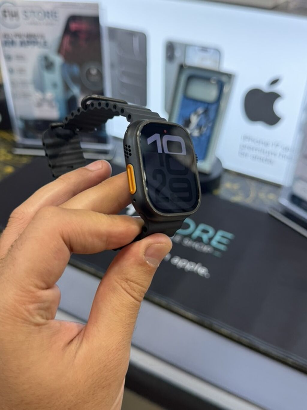Apple Watch Ultra 2 Black Titanium Ideal veziyyetdedi. Xanim ishledib — Aksesuarlar, Bakı (3)