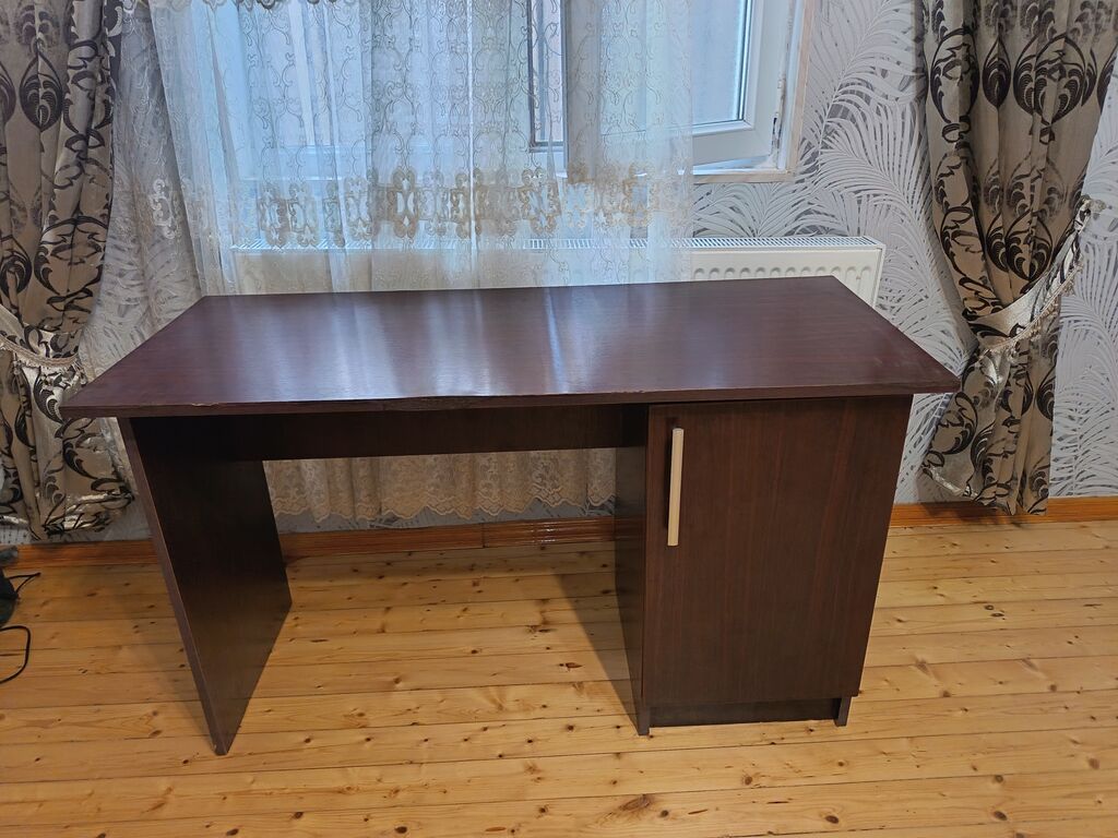 Düz masa, Polkalı, Siyirməsiz, Teksturalı laminat, Zəmanətsiz, Kredit yoxdur — Mebel, Mehdiabad (2)