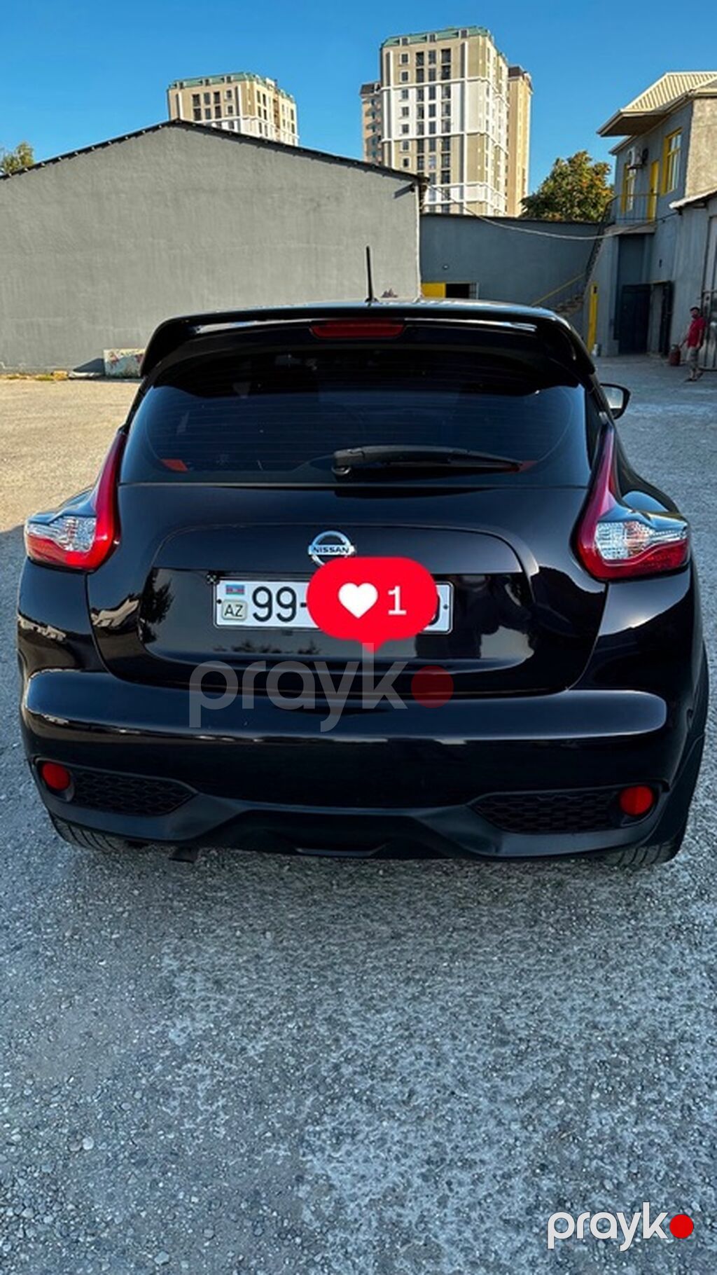 Nissan Juke, qara rəng, kompakt krossover. Xüsusiyyətlər: - Kuzov: 5 — Avto, Qax (2)