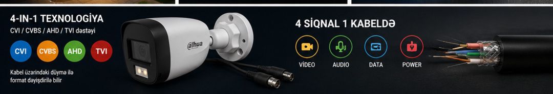 Dahua 2MP Kamera Full Color 20M Mikrofon IP67 — Təhlükəsizlik sistemləri, Bakı (2)